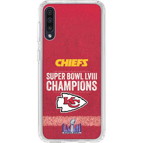 NFL Chiefs Super Bowl LVIII Champions Galaxy A50 Clear Case